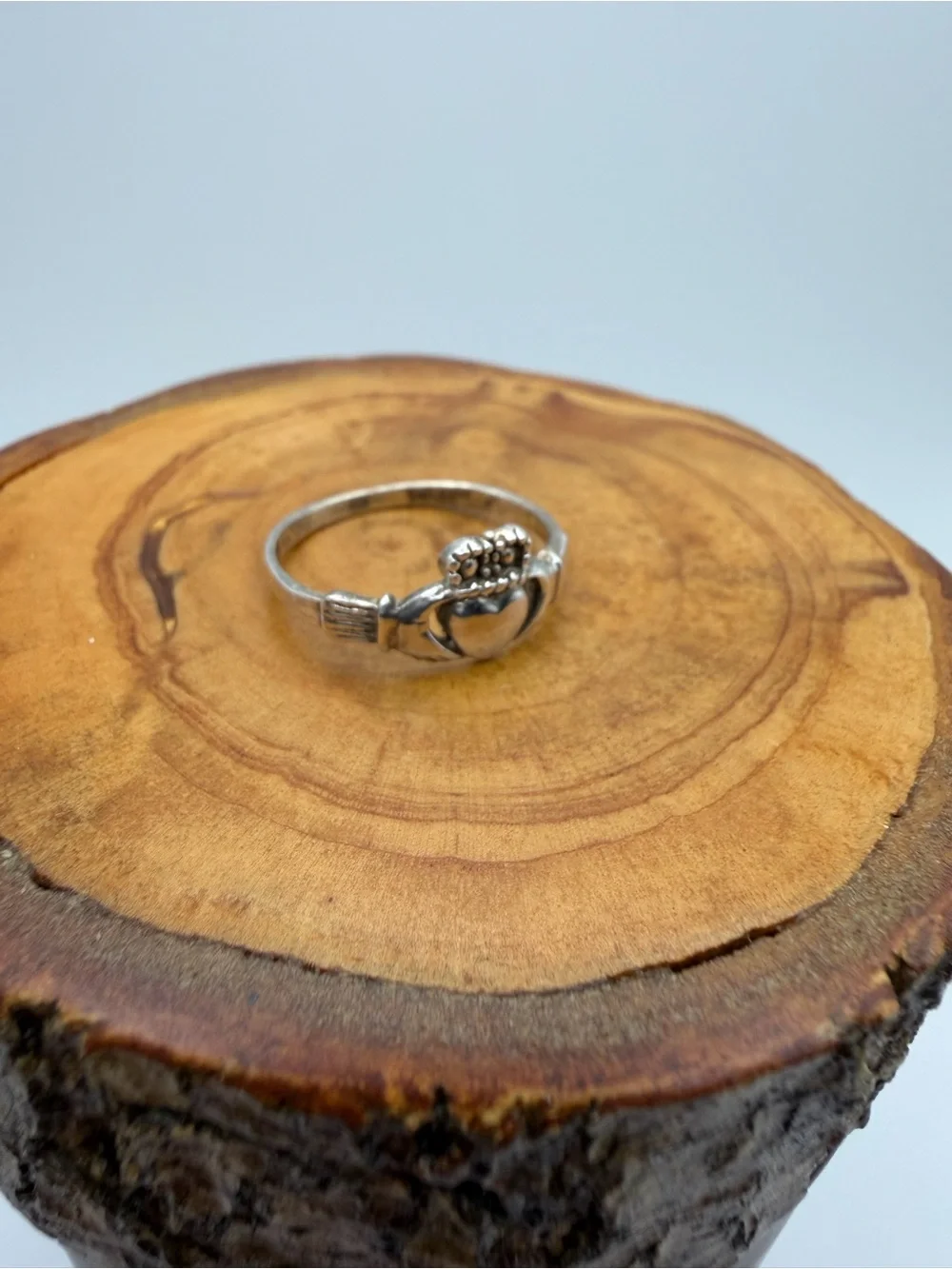 Sterling Silver Claddagh Ring - Size 7.75 - 1.98g